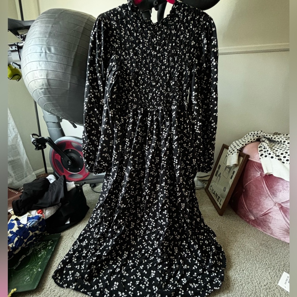 A New Day black and white floral dress